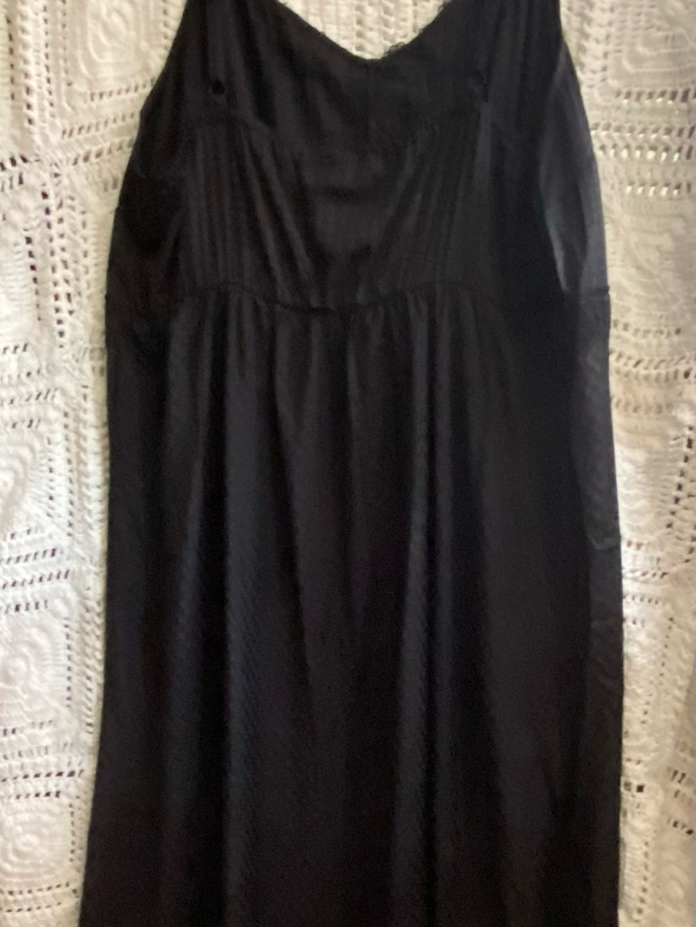 Torrid Black Jacquard Lace Trim Maxi Cami Dress NWT 3X - Picture 4 of 14